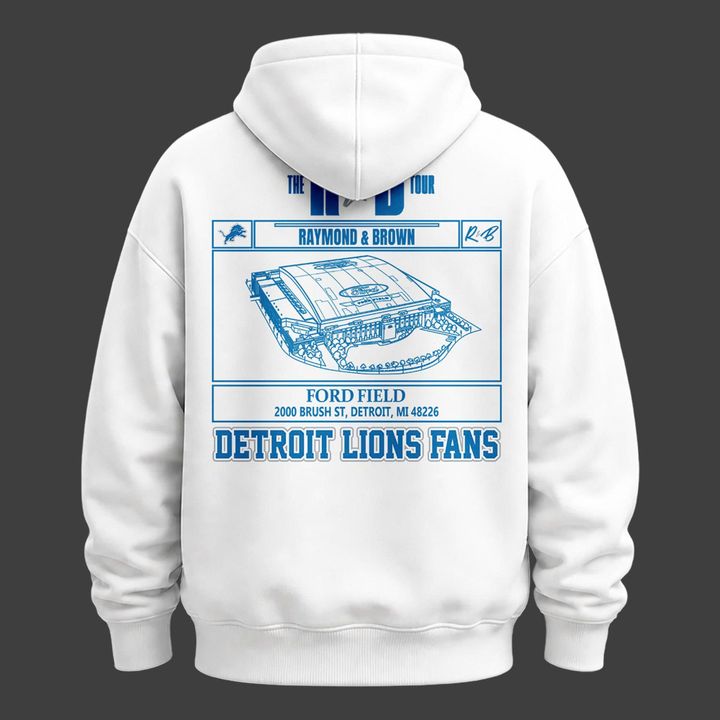 Limited Edition Hoodie Signed Chris Brown & Usher Raymond x Detroit Lions "The R&B Tour" at Ford Field (Detroit)