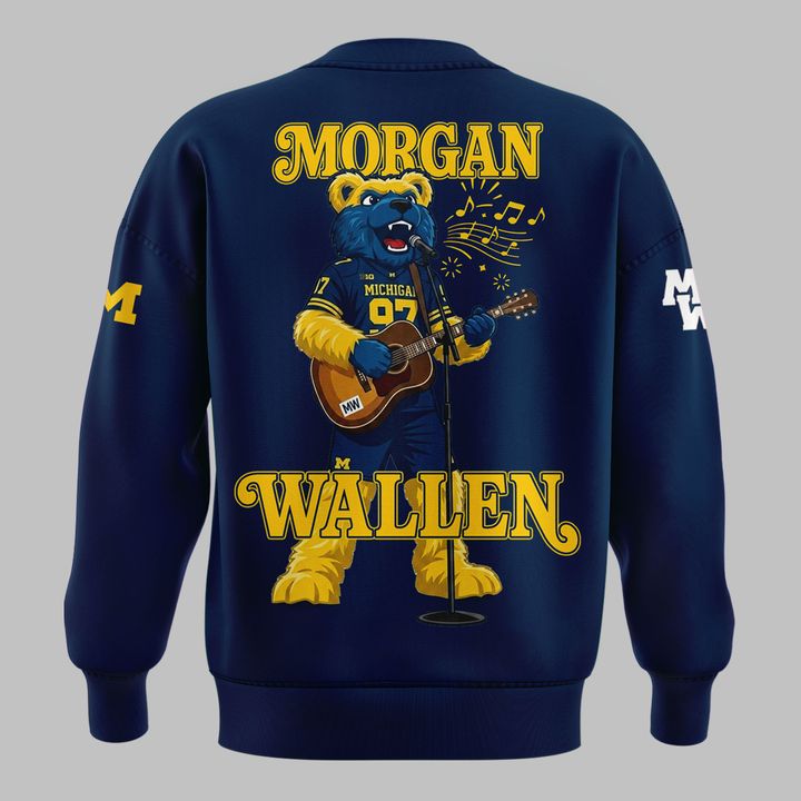 Sweatshirt Morgan Wallen x Michigan Wolverines Football - Still The Problem Tour 2026 Sweatshirt