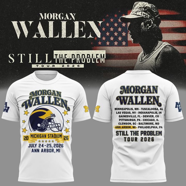 Limited Edition MW x Michigan Wolverines Football - Still The Problem Tour 2026 T-Shirt