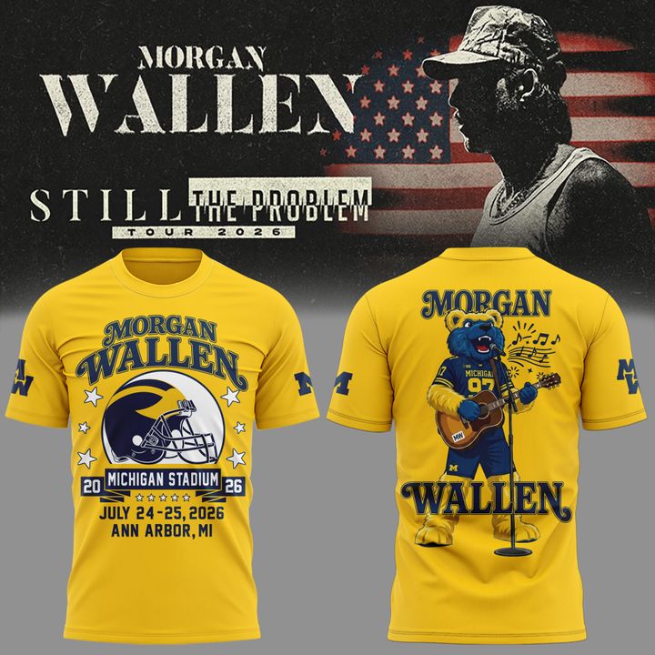Limited Edition MW x Michigan Wolverines Football - Still The Problem Tour 2026 T-Shirt