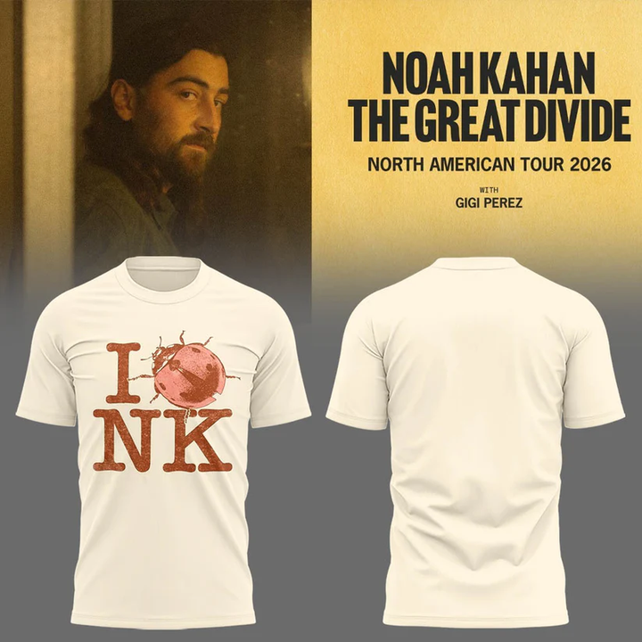 Perfect 2026 Noah Kahan North American - The Great Divide Tour 2026 T-Shirt