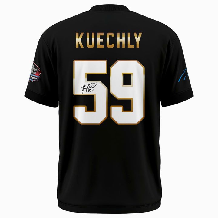 Carolina Panthers Luke Kuechly Hall of Fame Class of 2026 Collage T-Shirt
