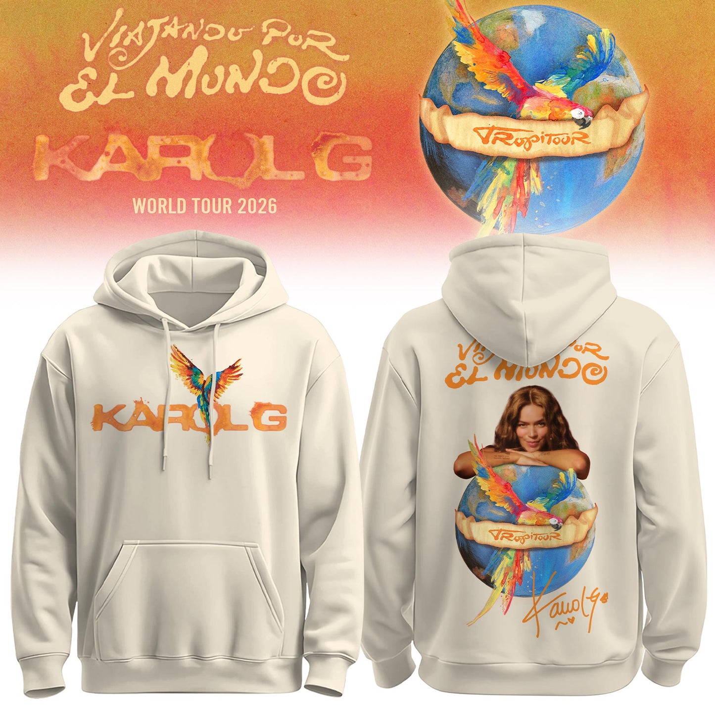 Karol G – Viajando Por El Mundo Tropitour 2026 Limited Edition Hoodie 5