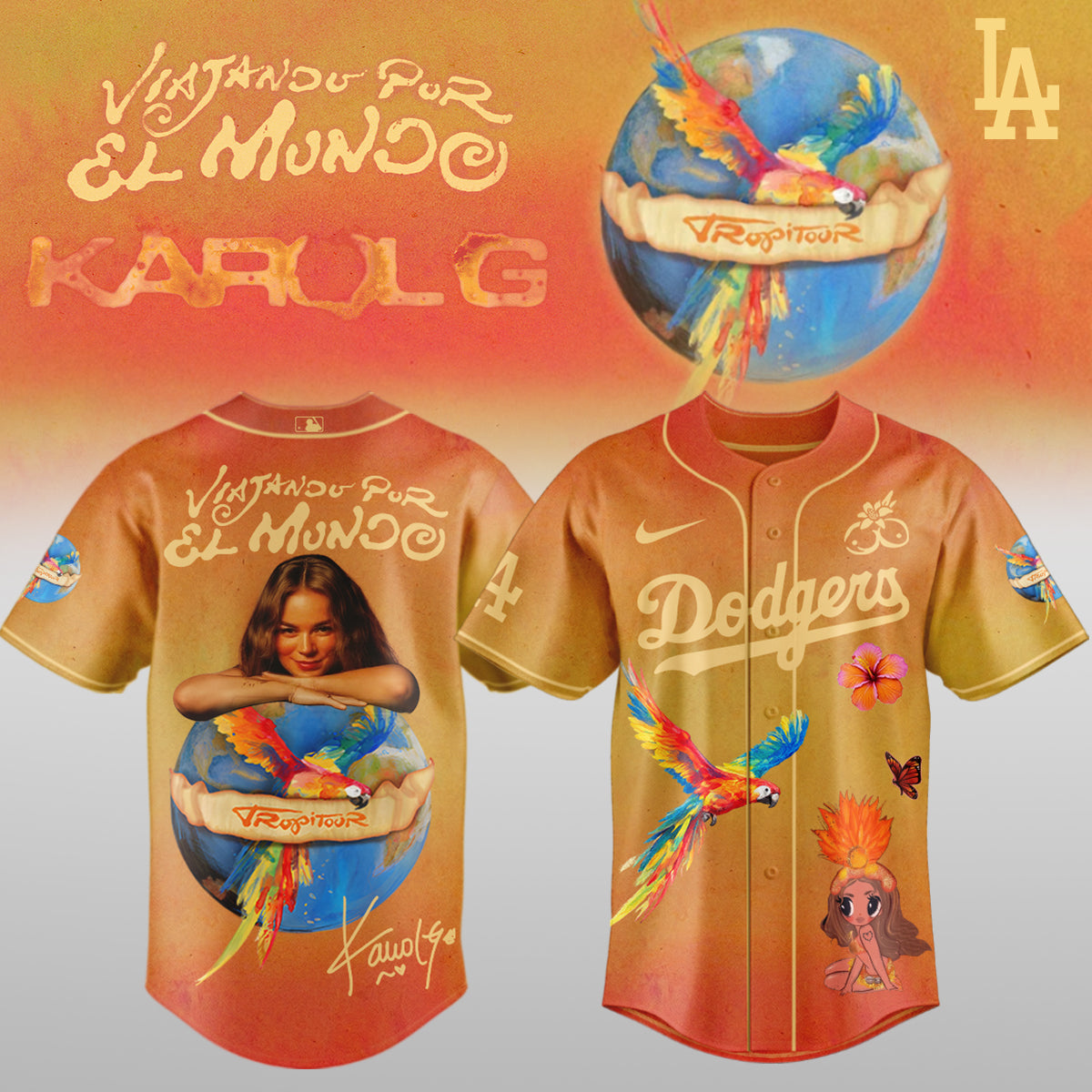 Karol G x MLB – Nos Vamos de Tour JERSEY (All Team) 7