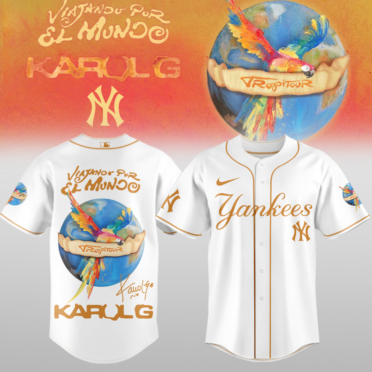 Karol G x MLB – Nos Vamos de Tour JERSEY (All Team) 1