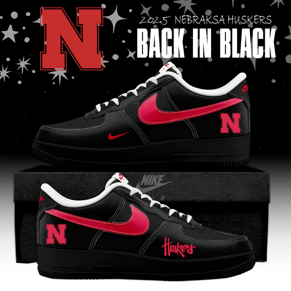 Nebraska Back In Black Limited Edition AF1