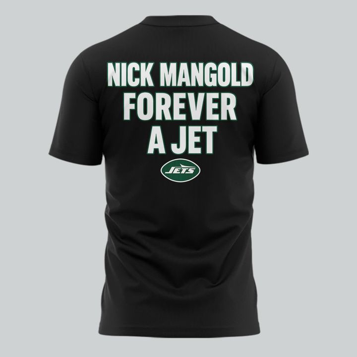 Forever. 74 Nick Mangold Will Forever Be A Jet Black T-Shirt