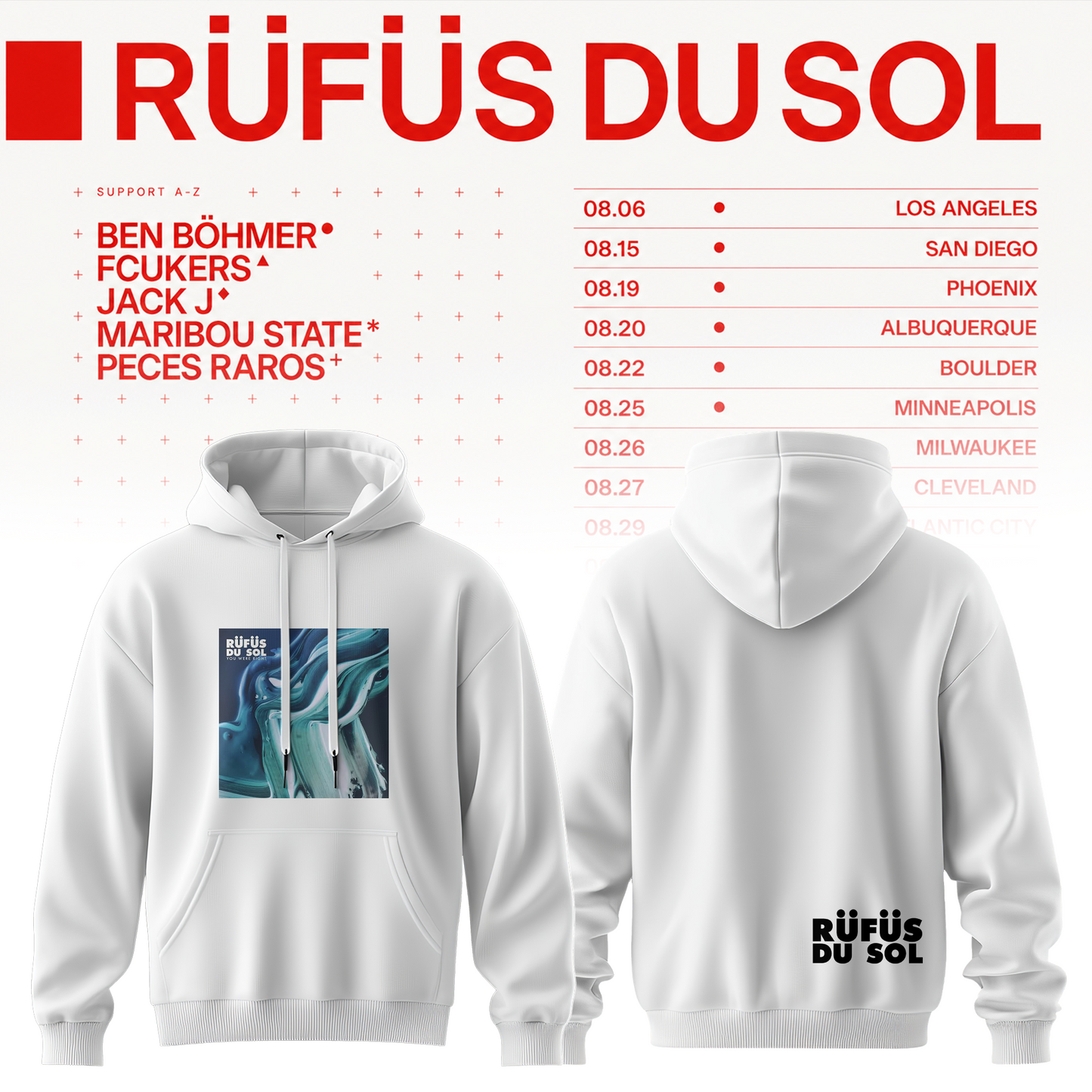 RÜFÜS DU SOL 2026 Tour Merchandise