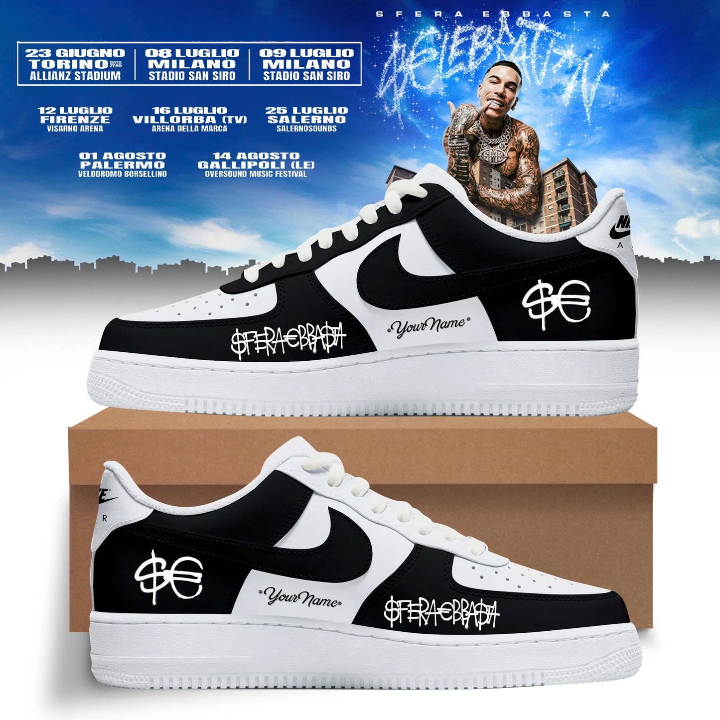 .Sfera Ebbasta Tour 2026 Limited Shoes 3