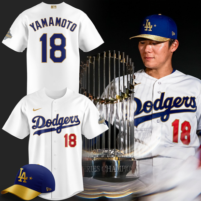 Los Angeles Dodgers Yoshinobu Yamamoto 2026 Gold Collection Jersey
