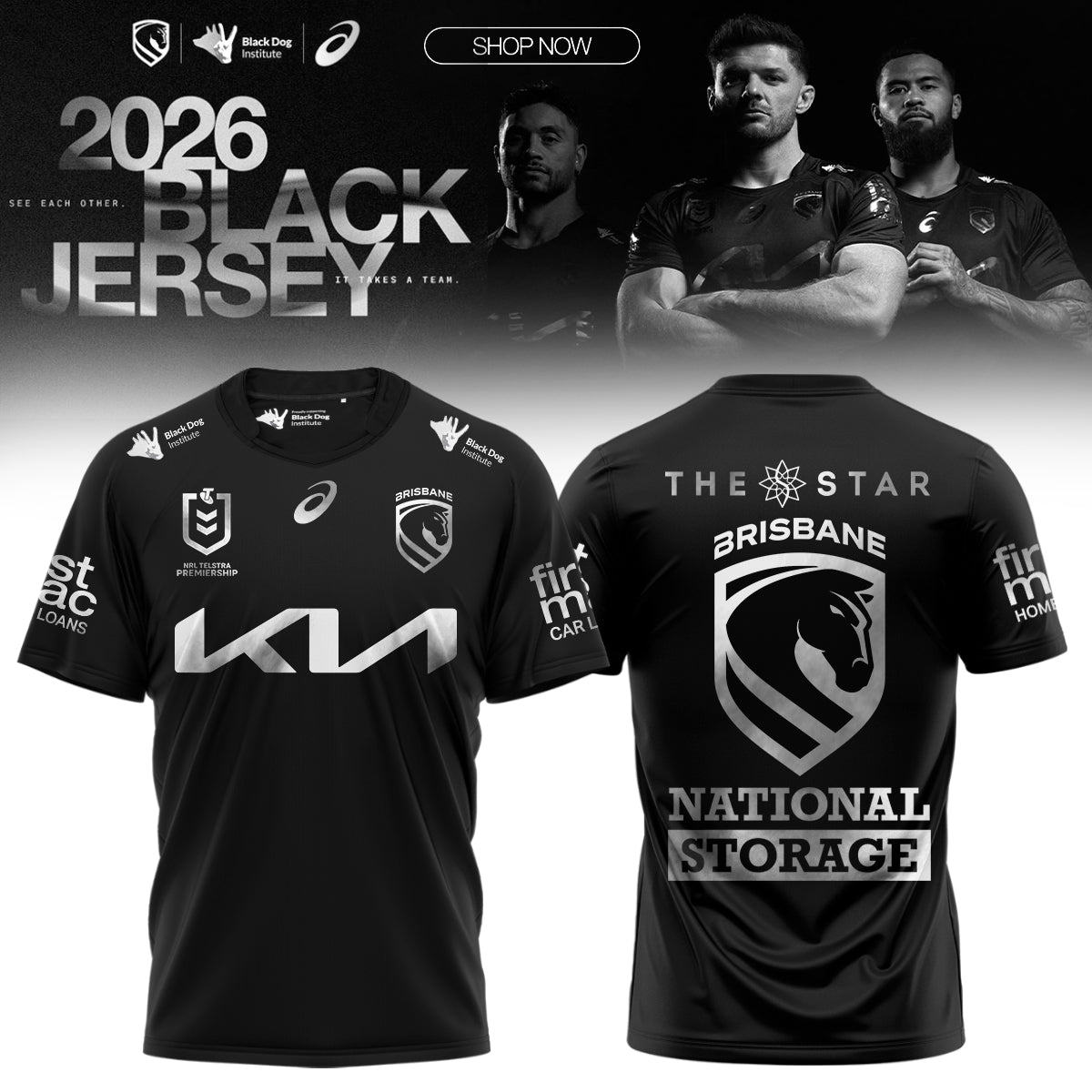 __,Brisbane Broncos 2026 Black Jersey