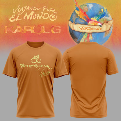 Karol G VIAJANDO POR EL MUNDO TROPITOUR Tshirt