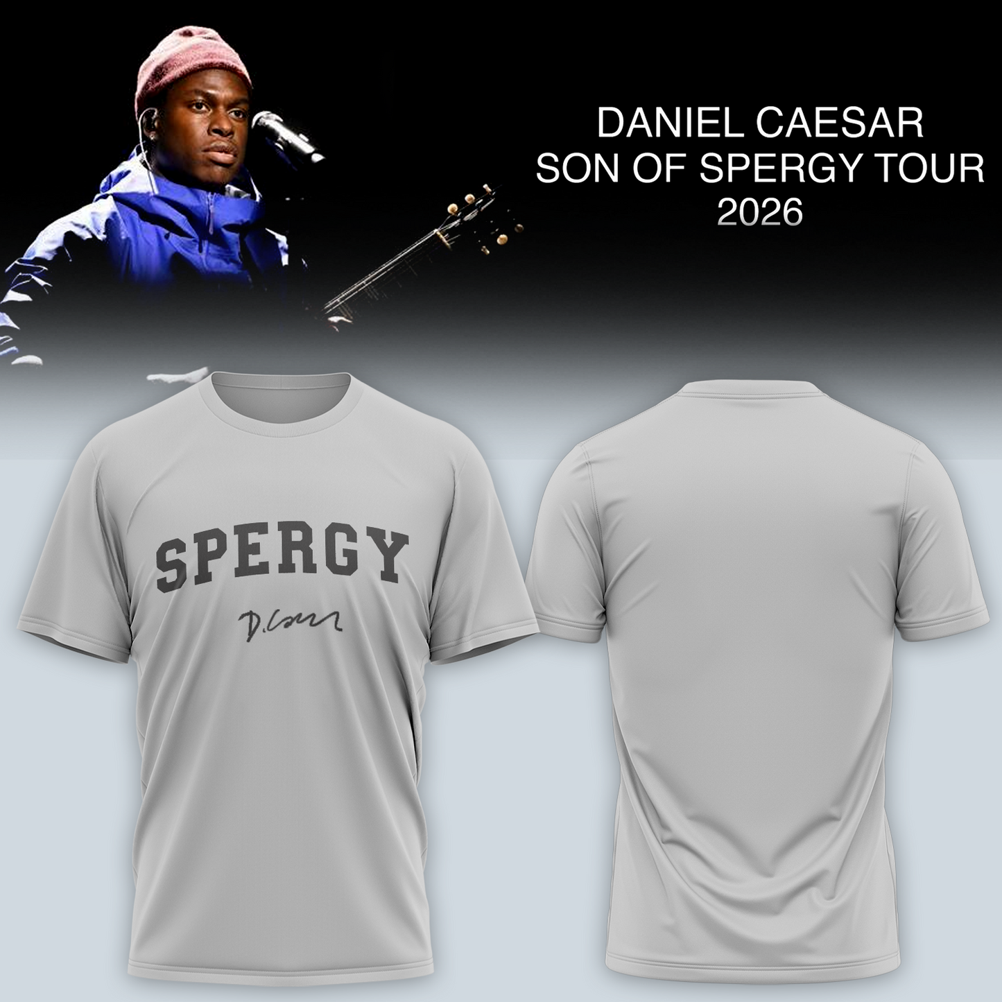 Daniel Caesar’s Son of Spergy Tour Signed TShirt
