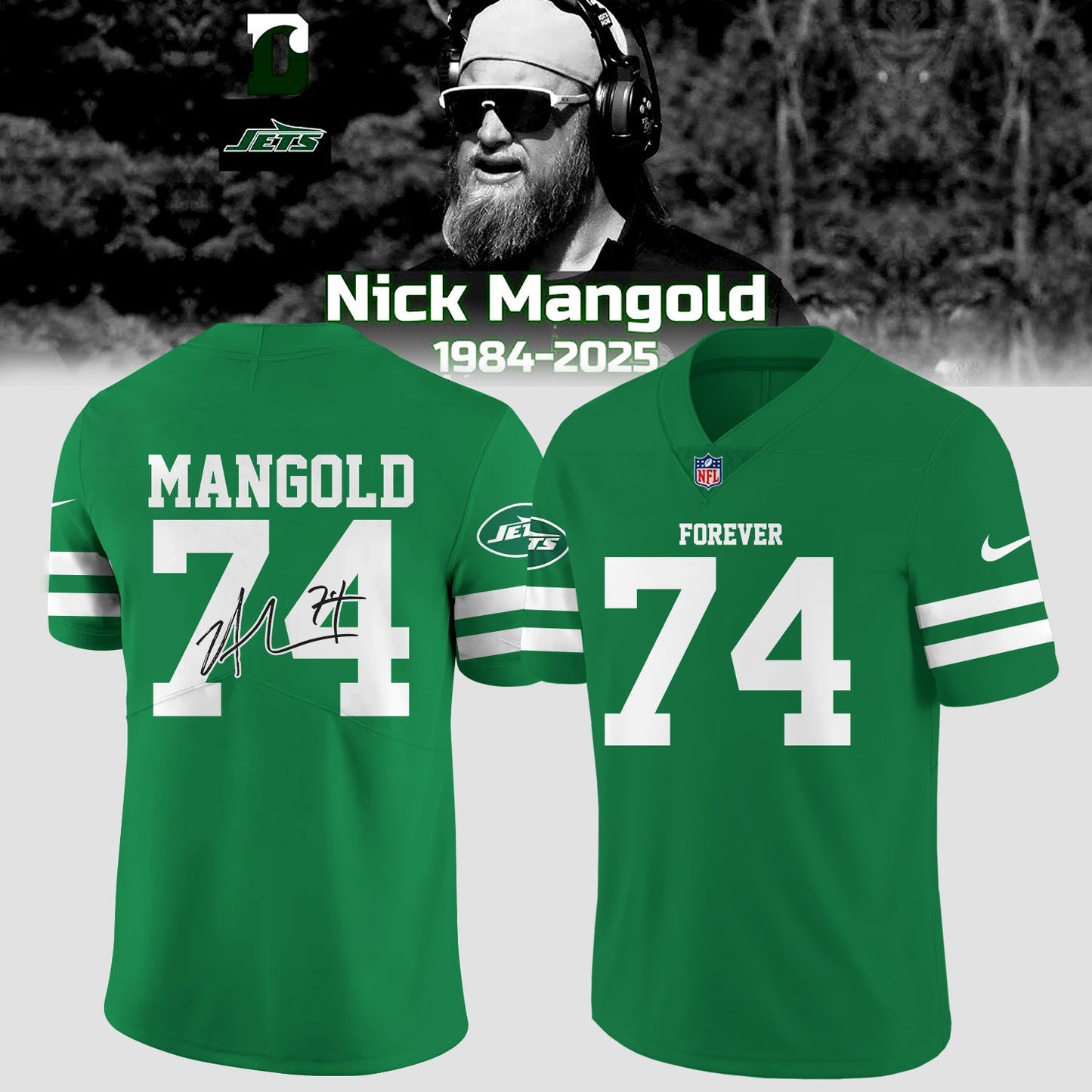 Nick Mangold In Memory Legend Jersey 1984 2025