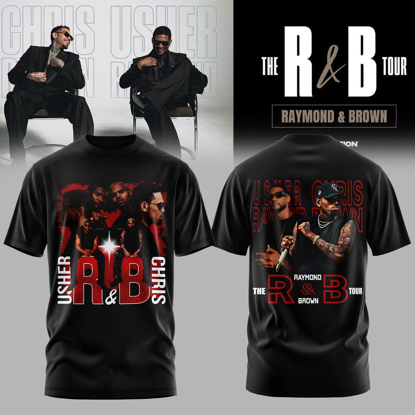 Usher & Chris Brown: The R&B Tour 2026- Limited Edition T-shirt