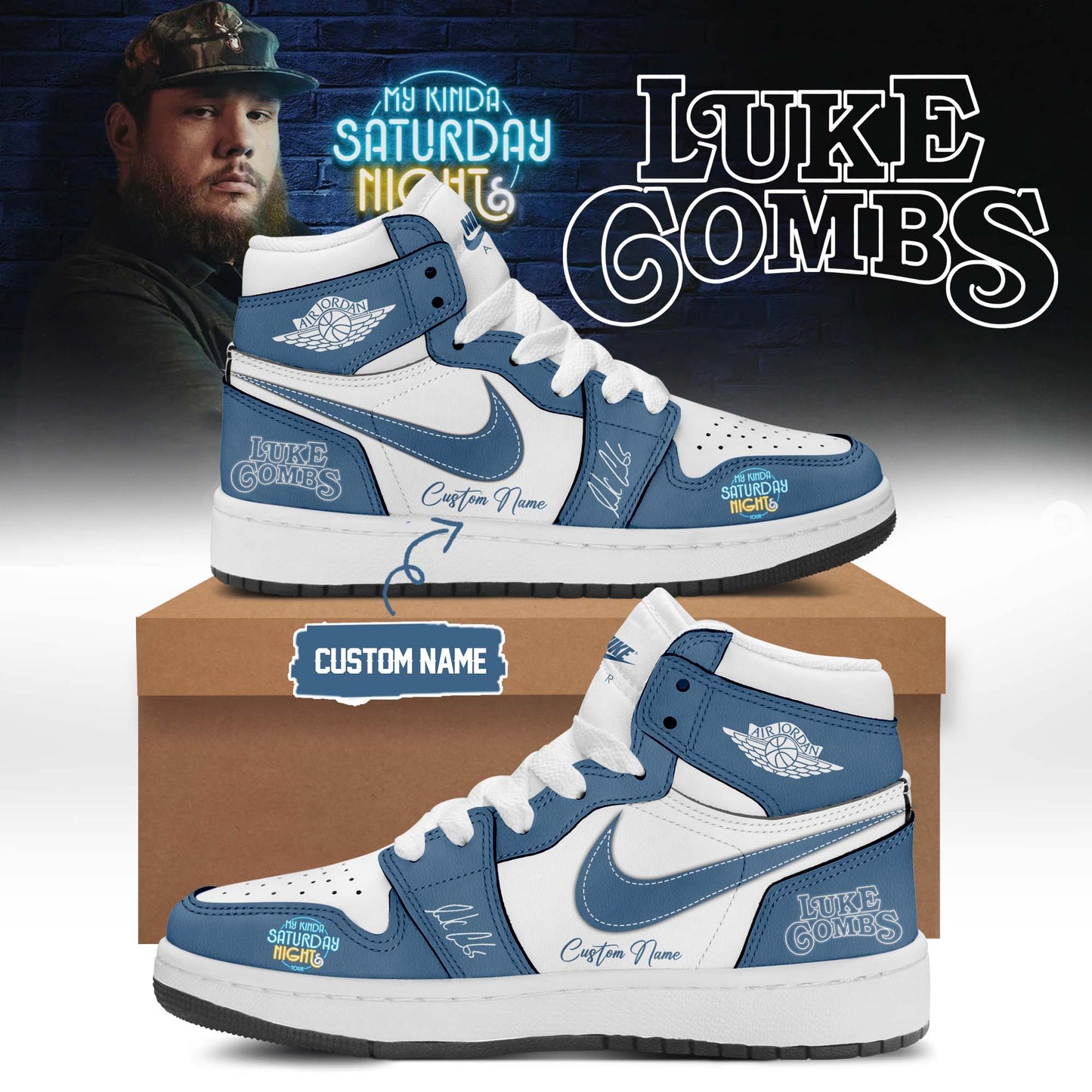 Luke Combs ”My Kinda Saturday Night Tour 2026” Limited Edition Signature – Shoes 2