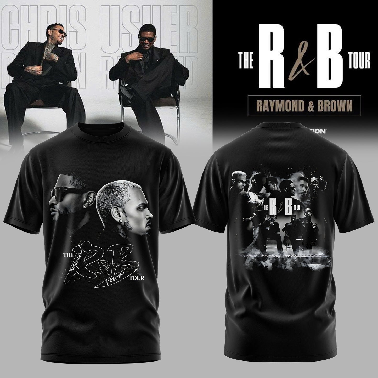 Usher & Chris Brown: The R&B Tour 2026- Limited Edition T-shirt