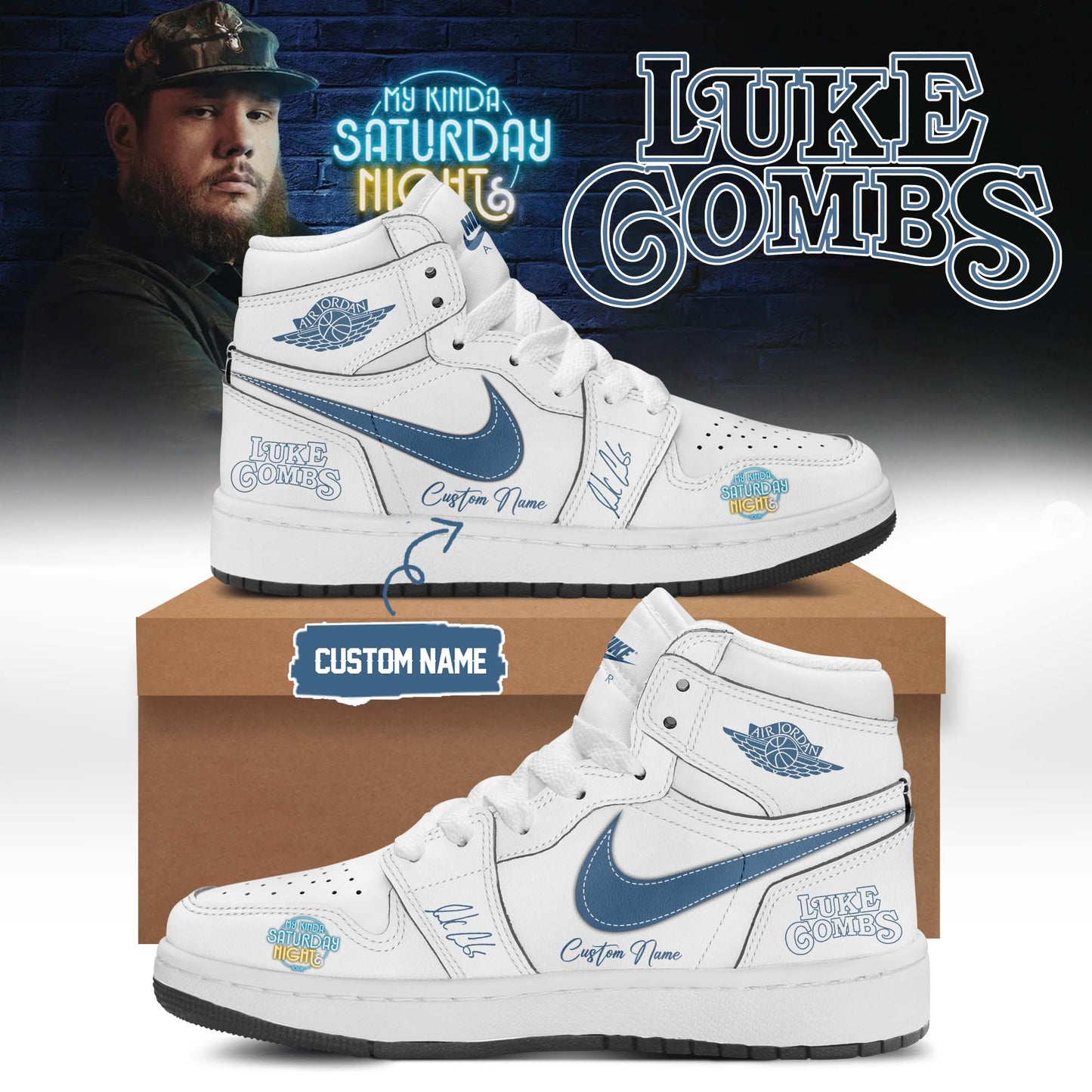 Luke Combs ”My Kinda Saturday Night Tour 2026” Limited Edition Signature – Shoes 5