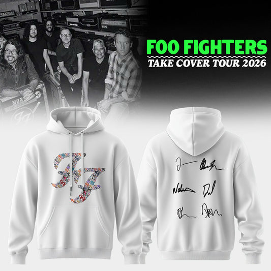 ..Foo Fighters ”Take Cover Tour 2026” Limited Edition Signature - Hoodie