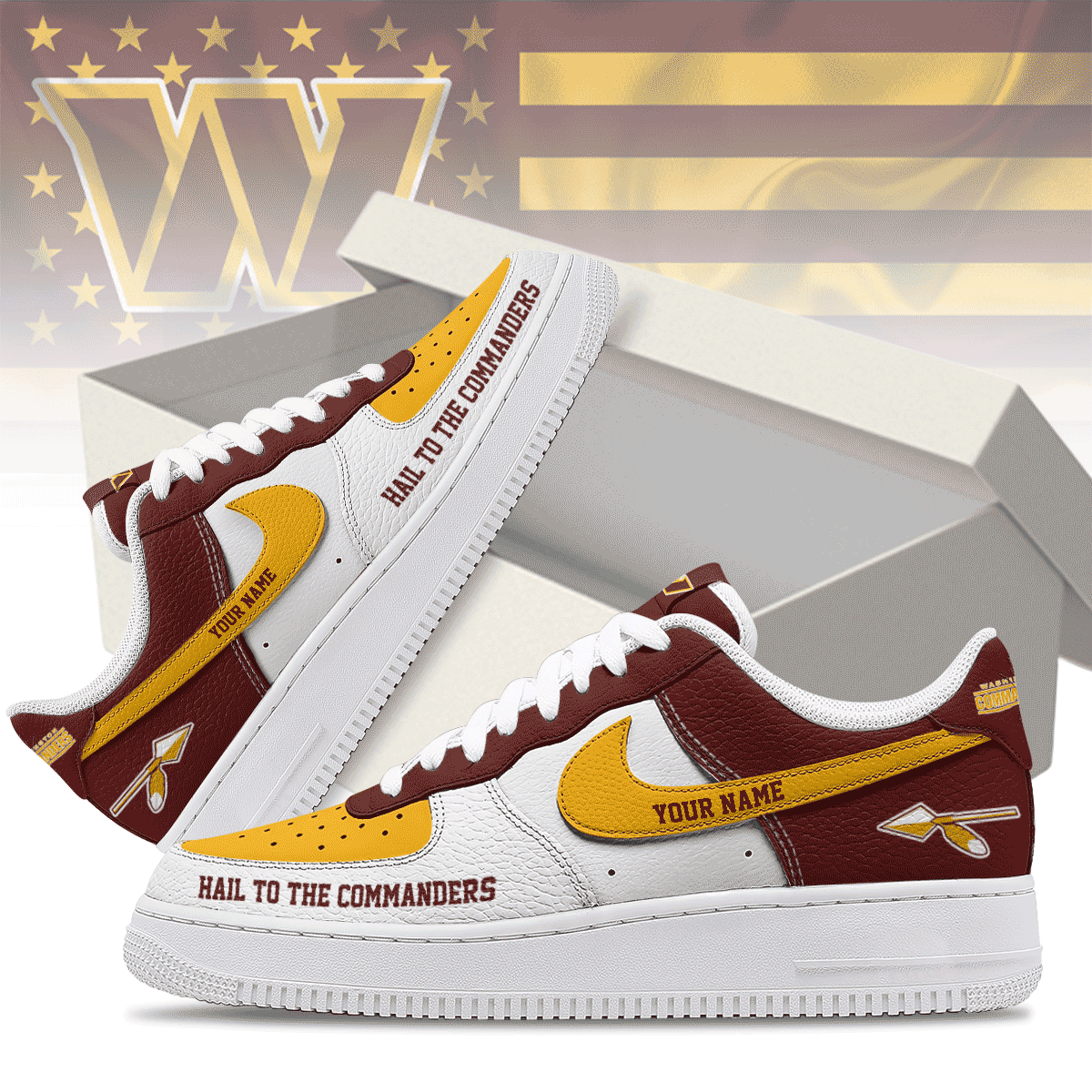 Washington Commanders | Premium AF1 Shoes Limited Edition NY