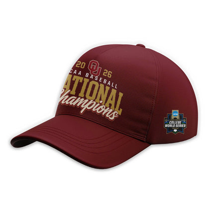 Oklahoma NCAA Basbeball Champions ’26 Limited Edition Red Hoodie