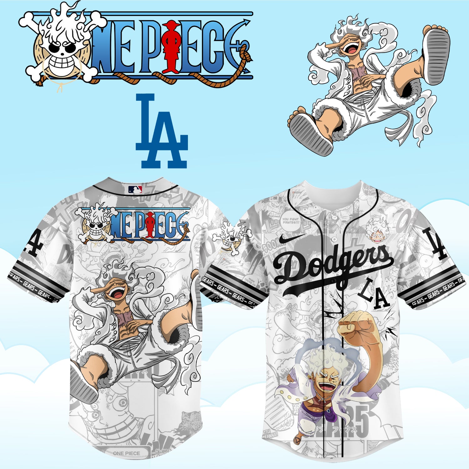 ,ONE PIECE Night with the Los Angeles Dogger Jersey