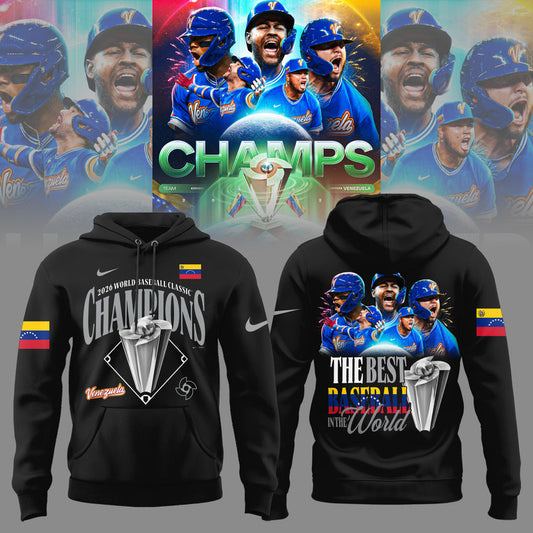 🏆️🏆️🏆 Venezuela Baseball World Baseball Classic Champions 2026 Hoodie