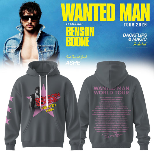 Benson Boone Wanted Man signed Hoodie