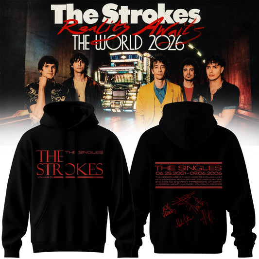 The Strokes “Reality Awaits Tour 2026” Signature Limited Edition – Hoodie