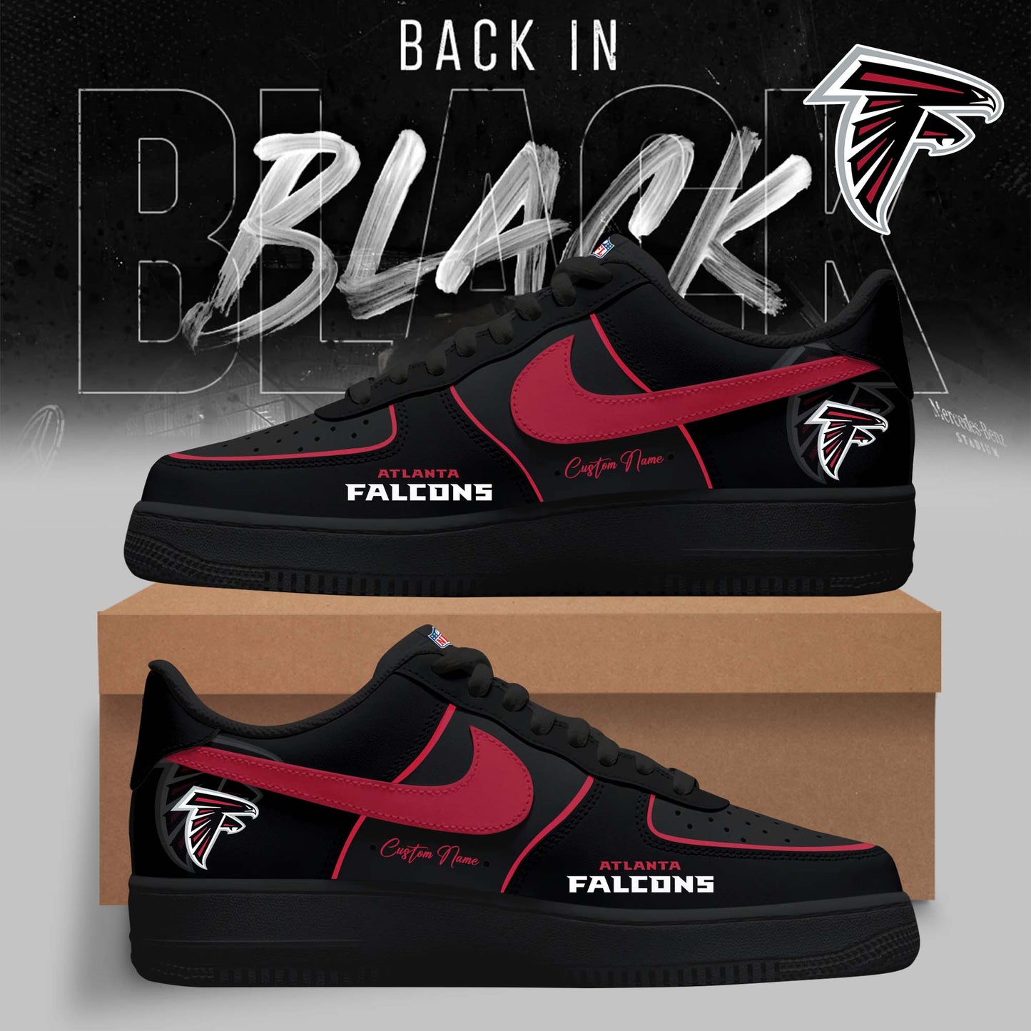 Atlanta Falcons – 2025 Back In Black Limited Edition AF1