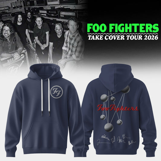 ..Foo Fighters ”Take Cover Tour 2026” Limited Edition Signature - Hoodie