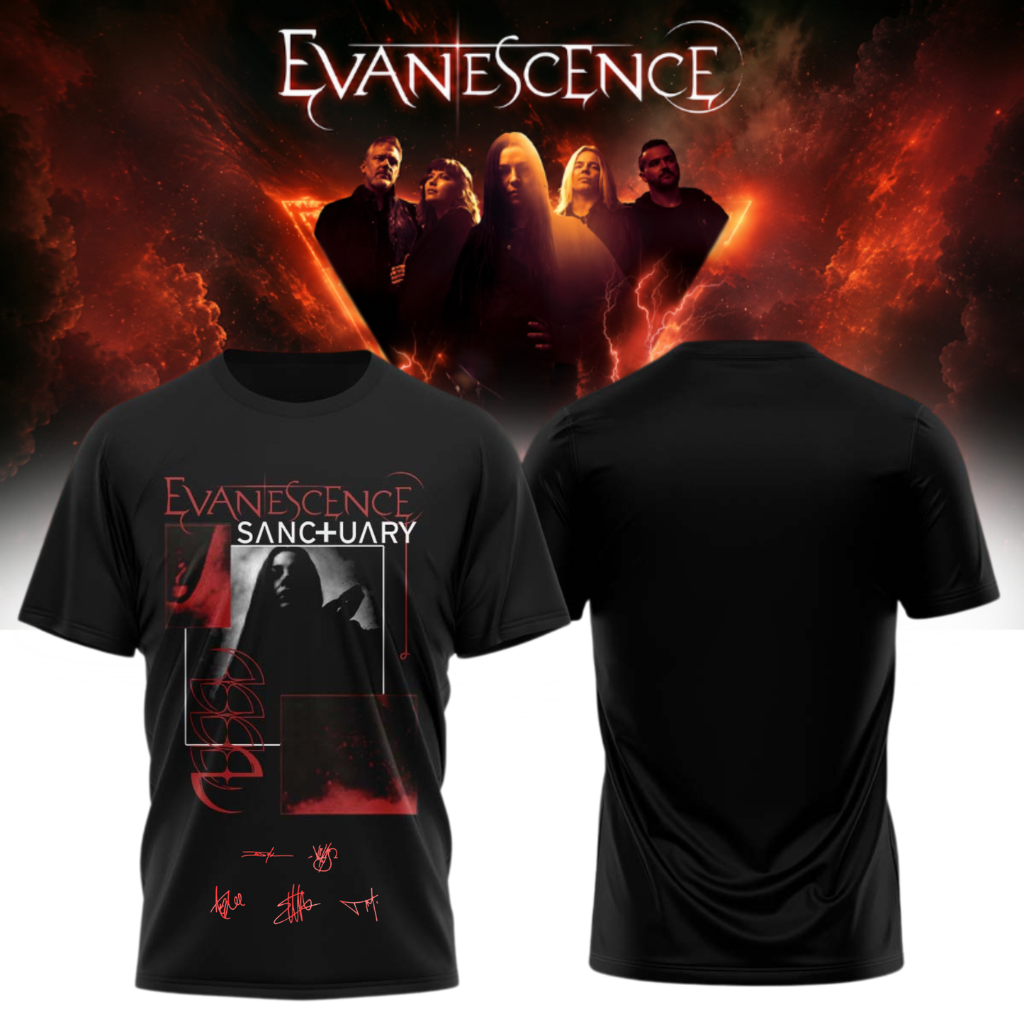 Evanescence “Sanctuary 2026 World Tour” – T-Shirt