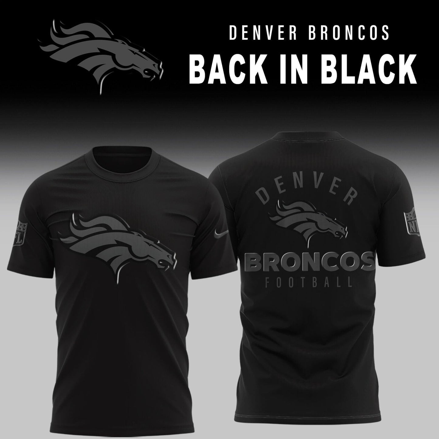 Denver Broncos 2026 Back In Black Limited Edition TShirt