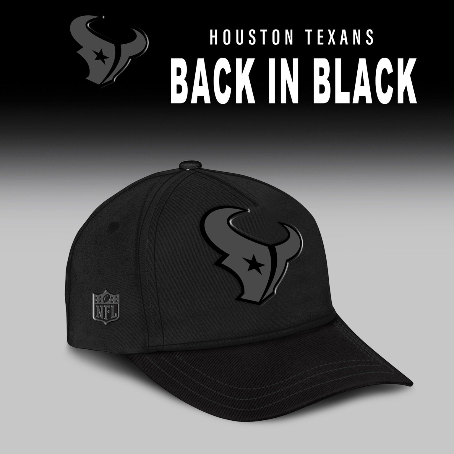 Houston Texans 2025 Back In Black Edition Hoodie Jogger And AF1 Low Top Sneaker For Fan