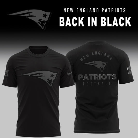 New England Patriots 2025 Back In Black Limited Edition Shirt