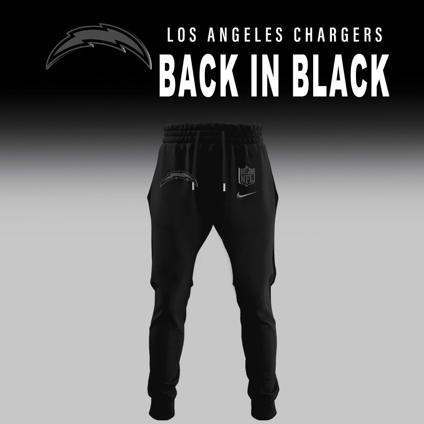 Los Angeles Chargers 2026 Back In Black Limited Edition Hoodie