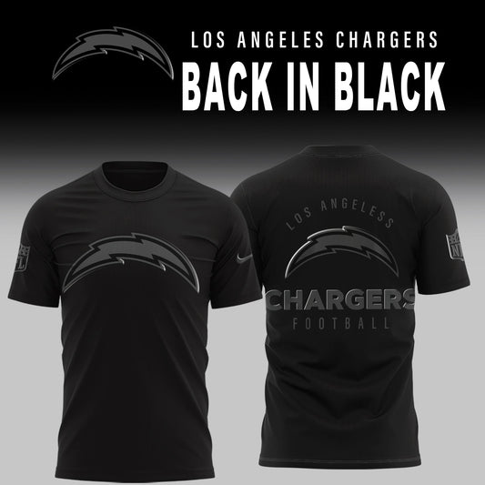 Los Angeles Chargers 2026 Back In Black Limited Edition T-Shirt