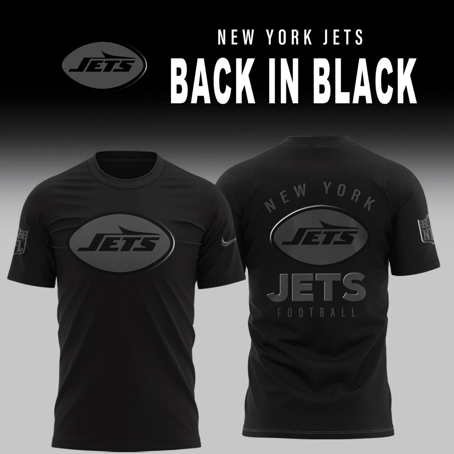 New York Jets 2026 Back In Black Limited Edition T-Shirt