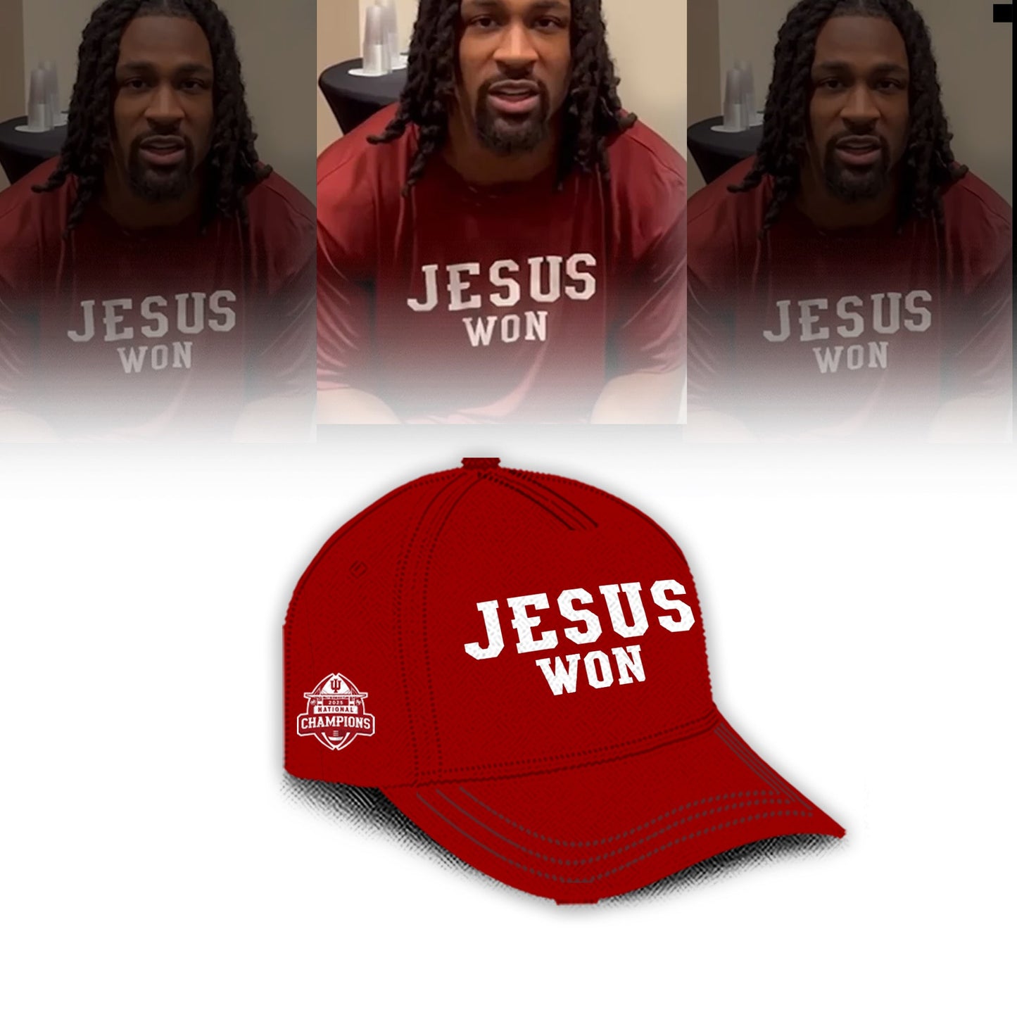 Indiana Hoosiers ” Jesus Won” 2026 National Champions Limited Edition Shirt