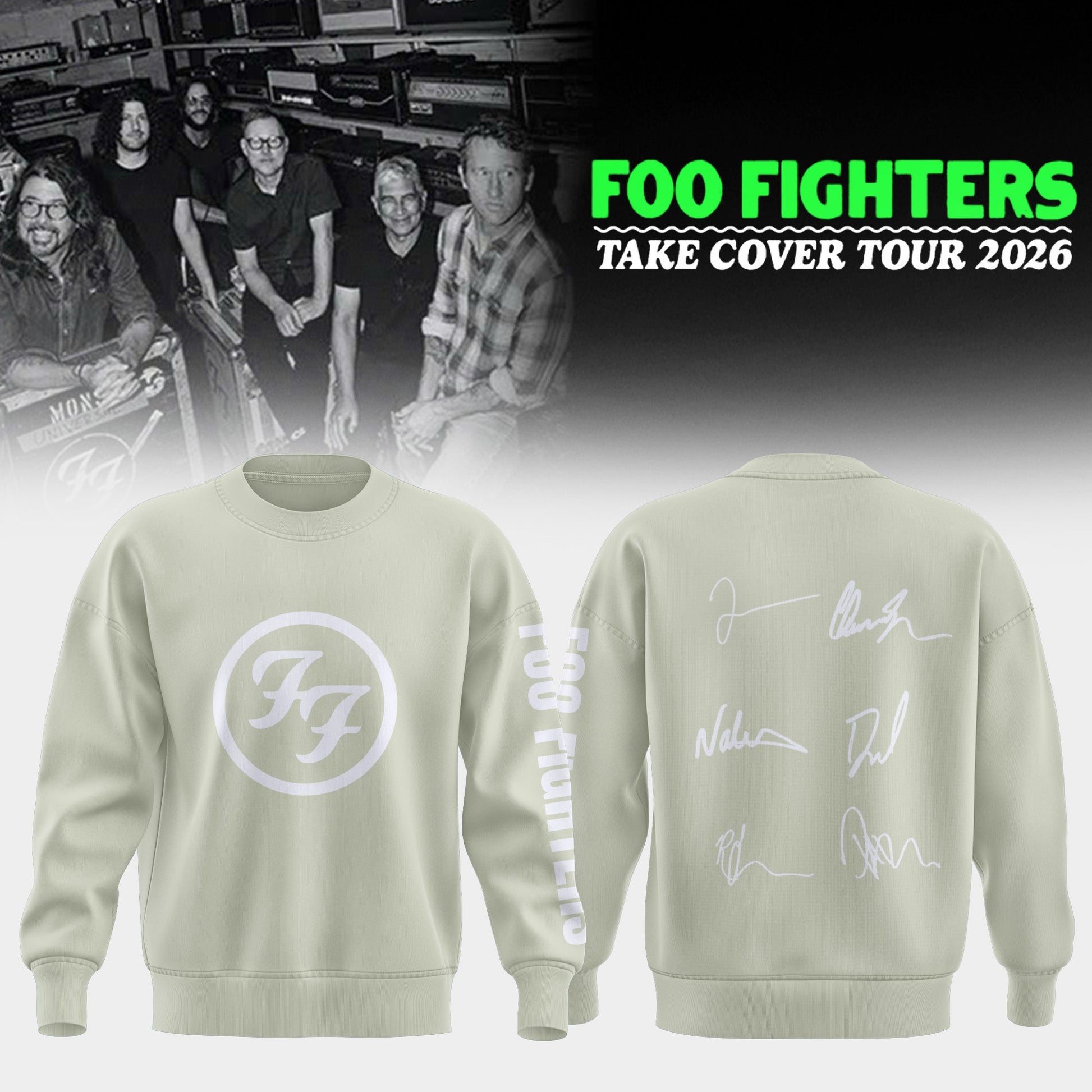 .Foo Fighters ”Take Cover Tour 2026” Limited Edition Signature - Sweatshirt