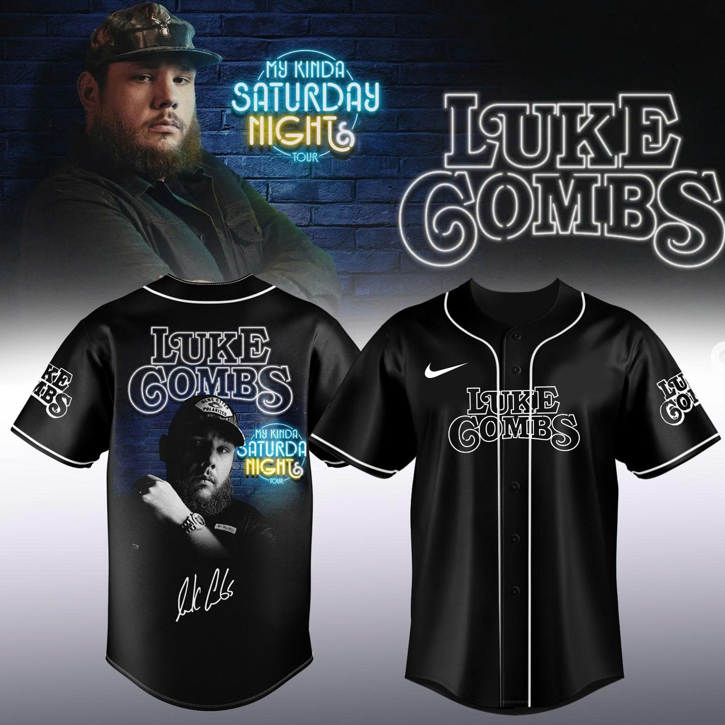 Luke Combs ”My Kinda Saturday Night Tour 2026” Limited Edition Signature – Jersey