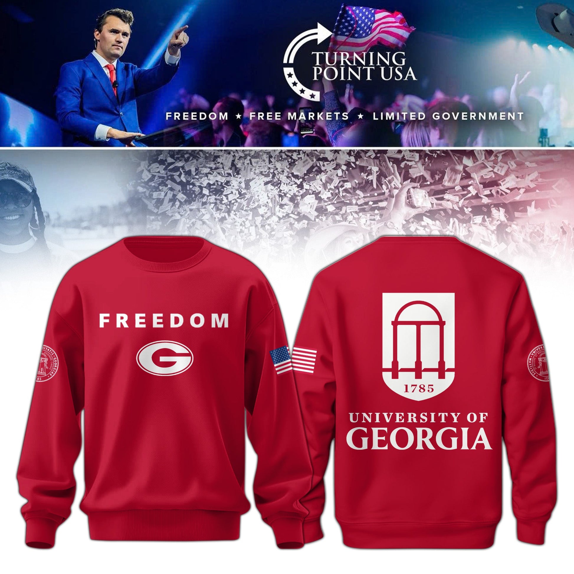 . Georgia Campus Freedom Sweatshirt