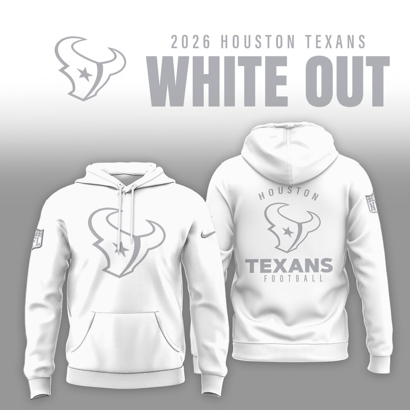 Houston Texans 2026 Winter White Out Combo Hoodie