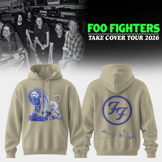 ..Foo Fighters ”Take Cover Tour 2026” Limited Edition Signature - Hoodie