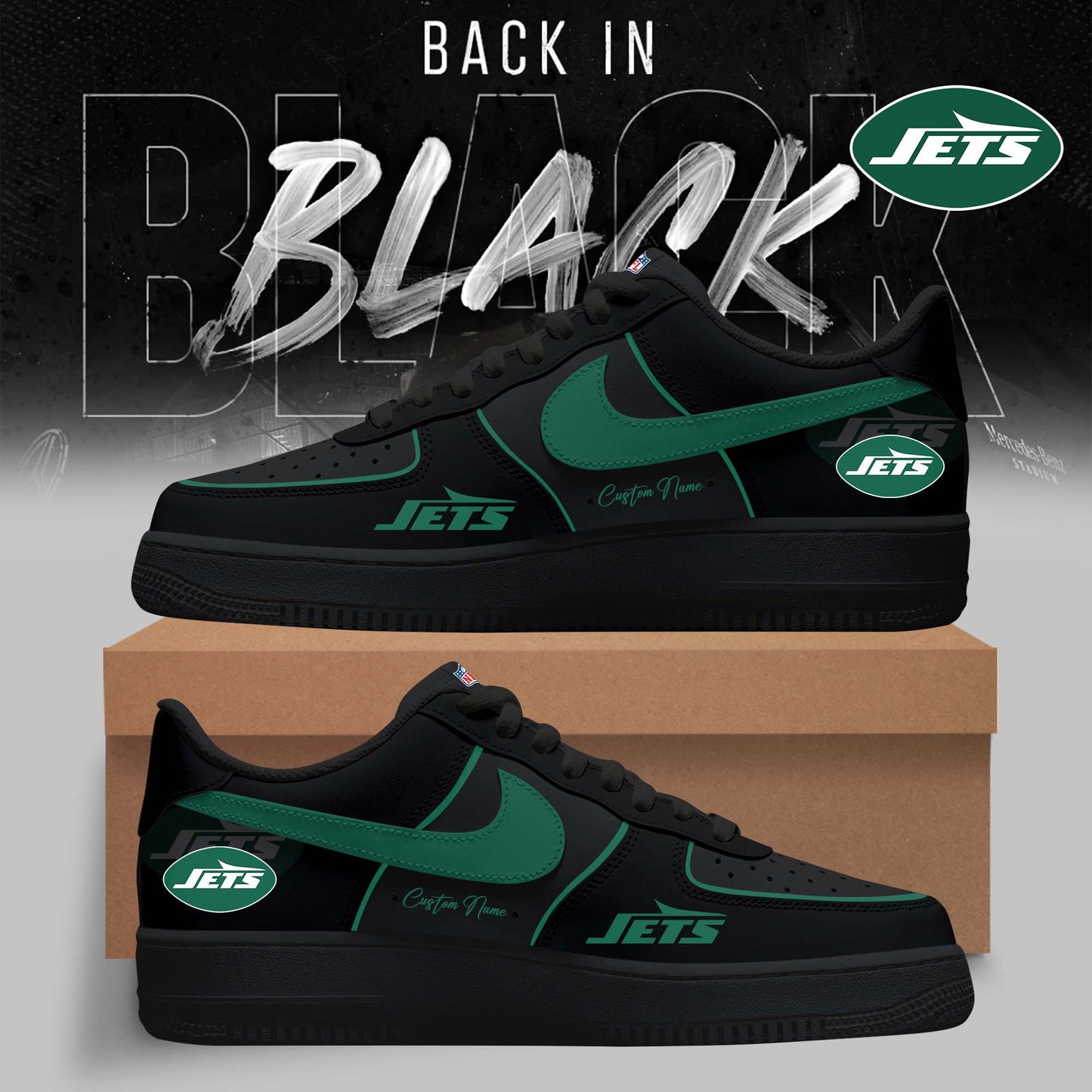 New York Jets – 2025 Back In Black Limited Edition AF1