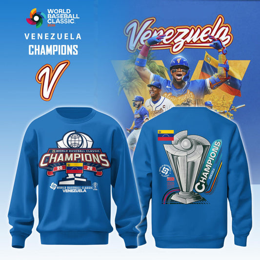 World Baseball Classic x Venezuela Champions Limited Edition 2026 Sweatshirt Blue Navy