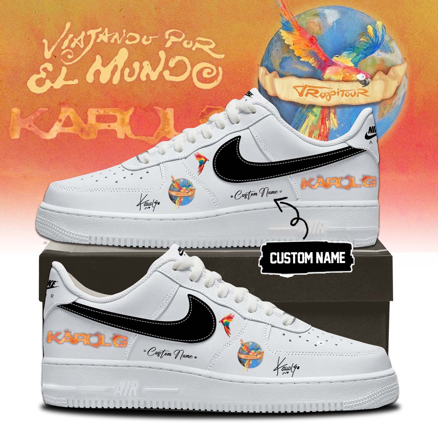 Karol G VIAJANDO POR EL MUNDO TROPITOUR Shoes 1