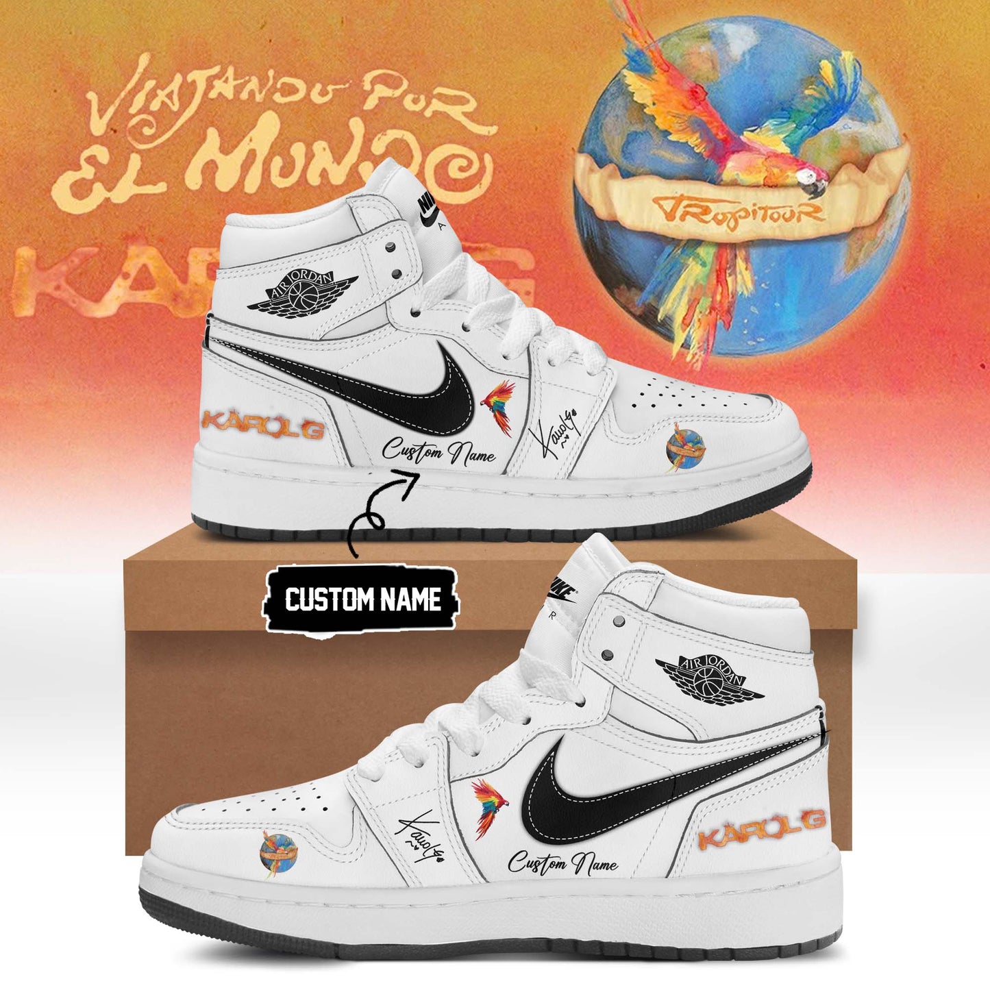 Karol G VIAJANDO POR EL MUNDO TROPITOUR Shoes 1