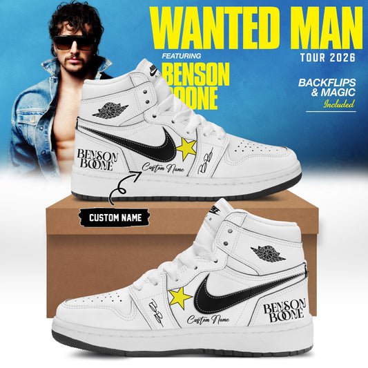 Benson Boone Wanted Man signed Shoes 15