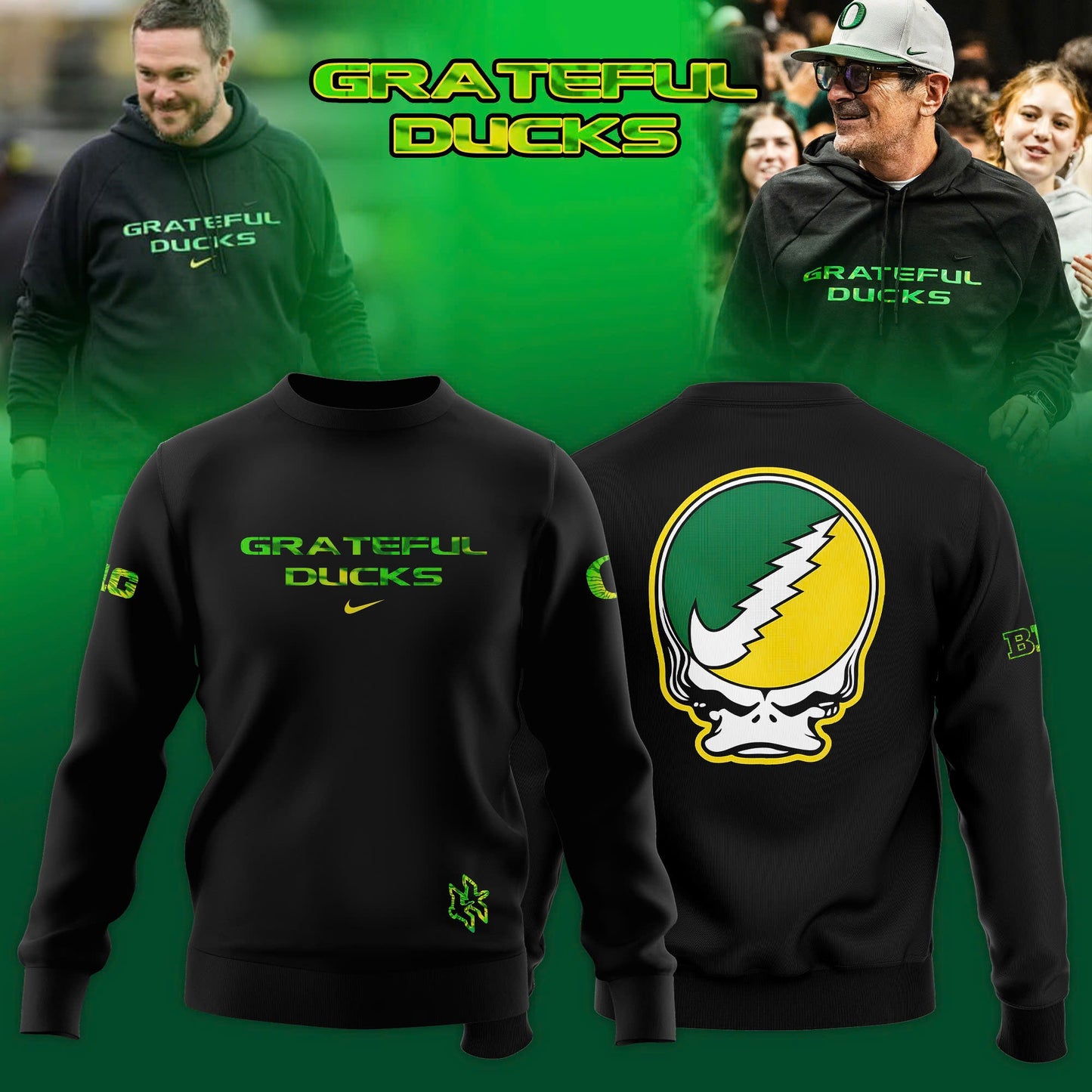 Oregon Ducks x Grateful Dead Limited Editions Sweatshirt